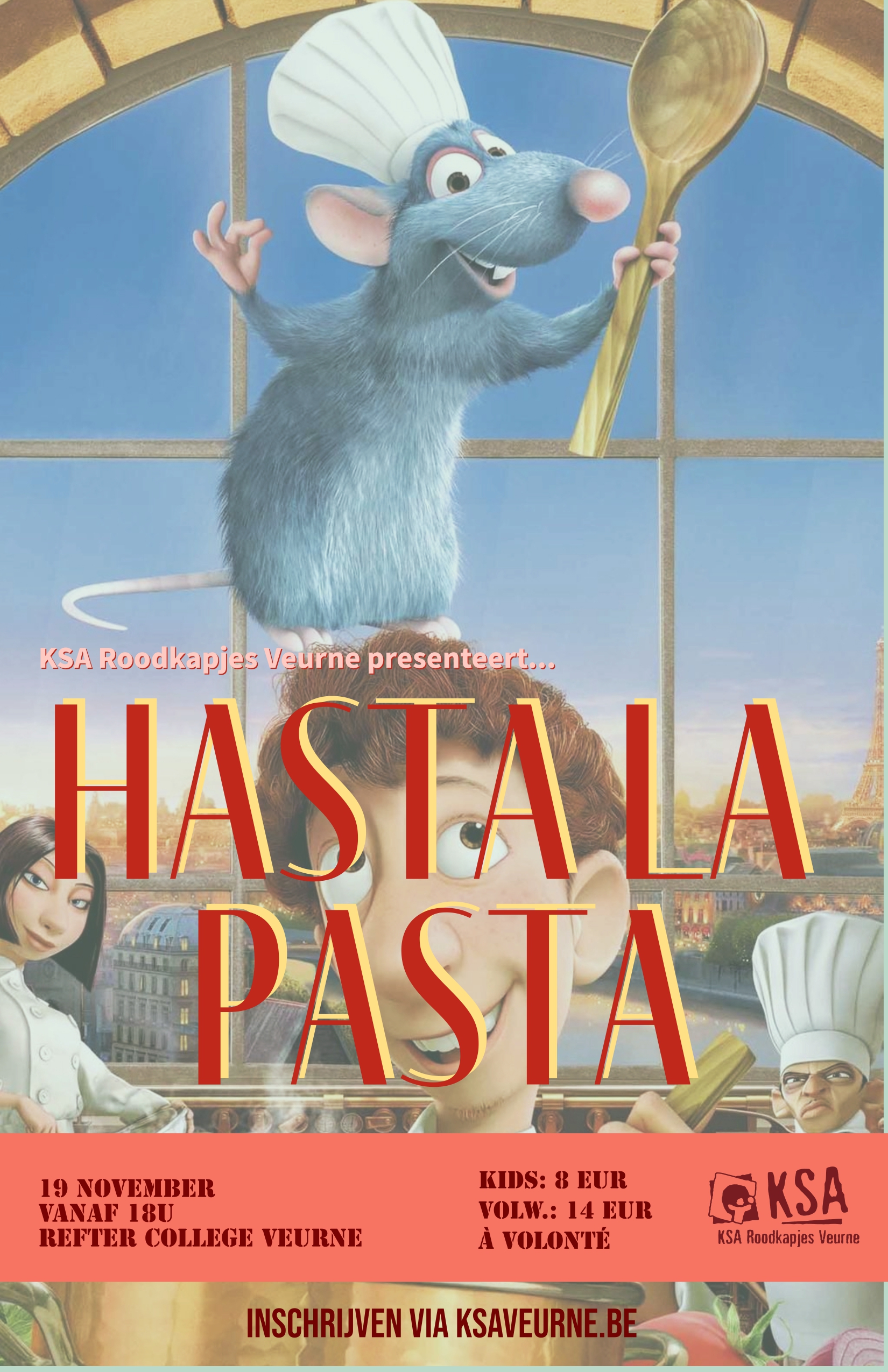 inschrijven hasta la pasta!